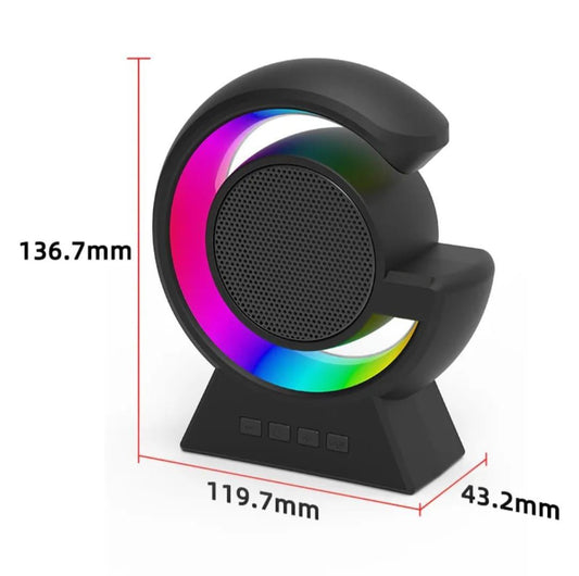 AuraGlow Touch Lamp Bluetooth Speaker – Purple Edition