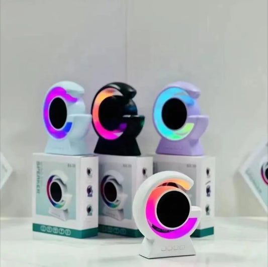 AuraGlow Touch Lamp Bluetooth Speaker – Purple Edition