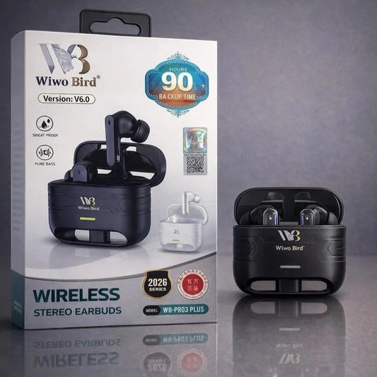 WIWO BIRD WB-PRO 3 Plus ANC+ENC Wireless Earbuds