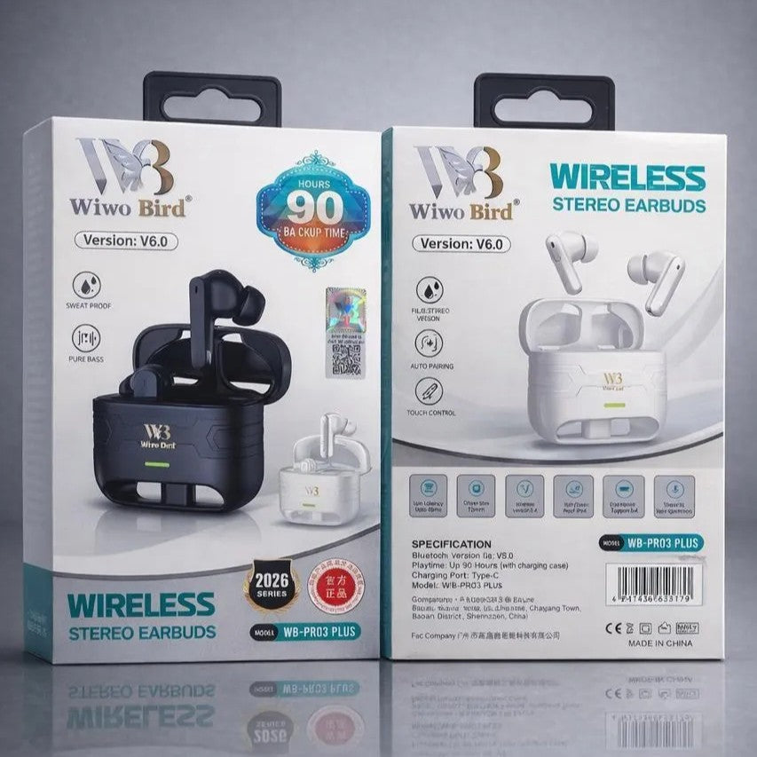 WIWO BIRD WB-PRO 3 Plus ANC+ENC Wireless Earbuds