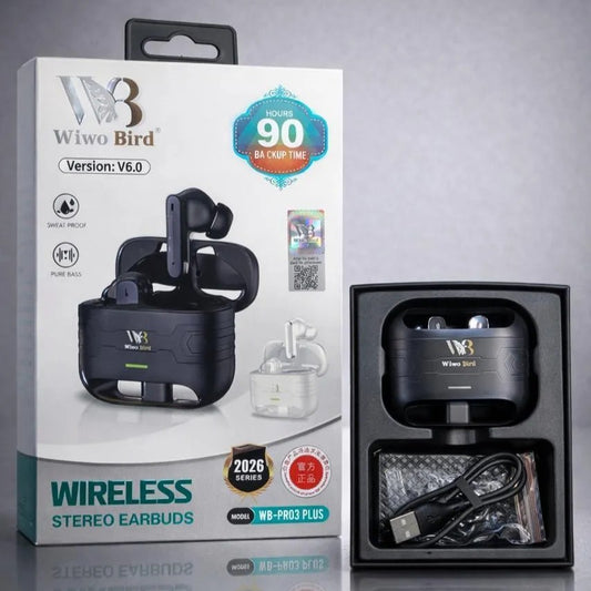 WIWO BIRD WB-PRO 3 Plus ANC+ENC Wireless Earbuds