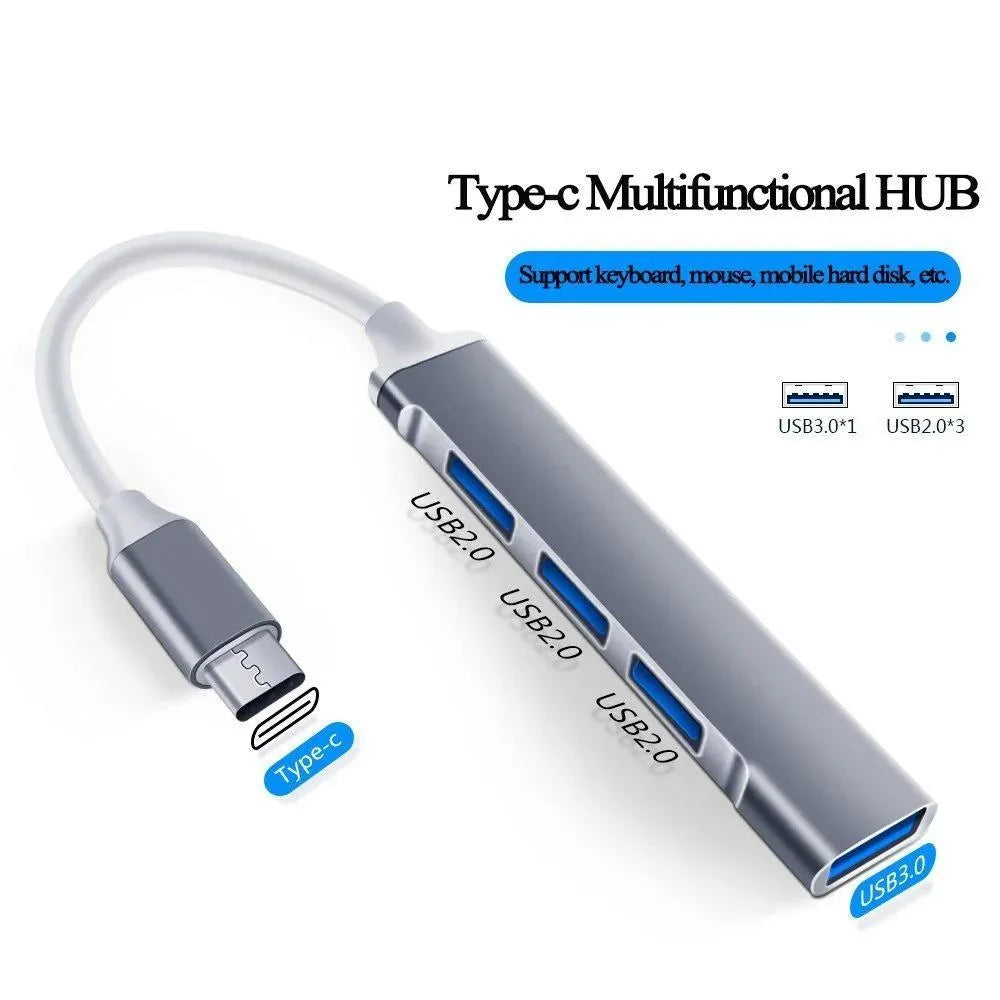 HubX Pro 4-in-1 USB-C Multiport Hub – Space Gray Edition