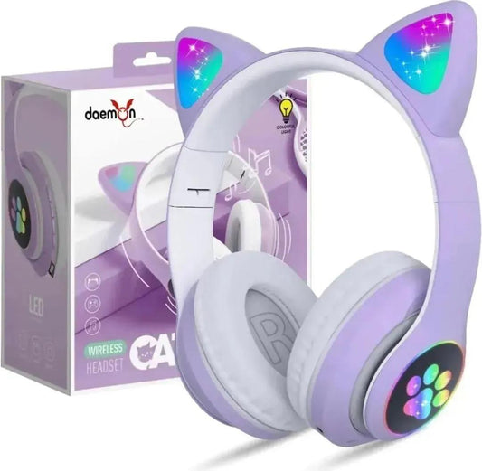 LumiKitty GlowCat Wireless LED Headphones