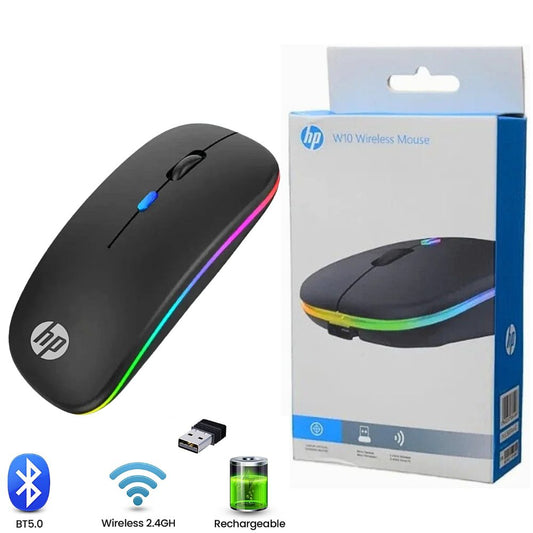 HP W10 Dual Mode Wireless Mouse – Type-C Rechargeable